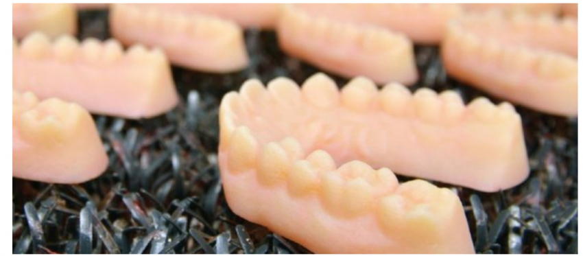 Clear aligner models 3D printed using Polyjet technology Image credit DynaFlex