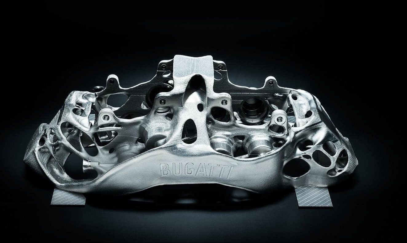 Bugatti 3D-printed brake caliper