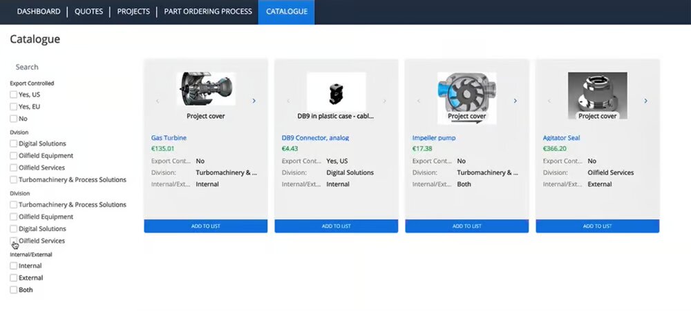 AMFG Digital Catalogue Screenshot