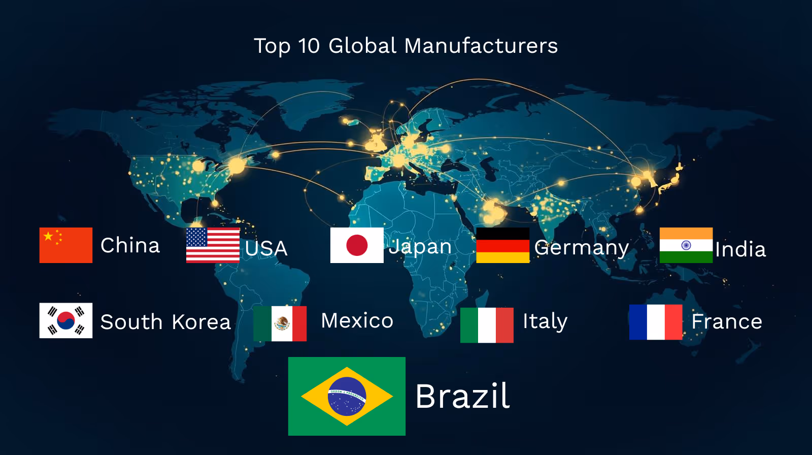 A young woman working in a machine shop. She is looking directly towards the camera, and is surrounded by men.