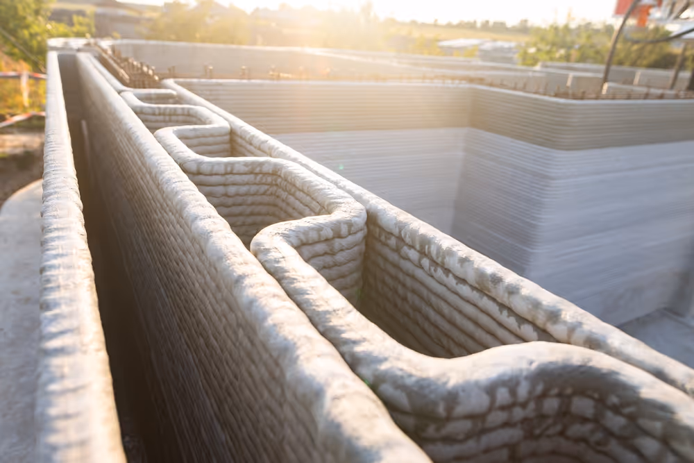 A young woman working in a machine shop. She is looking directly towards the camera, and is surrounded by men.