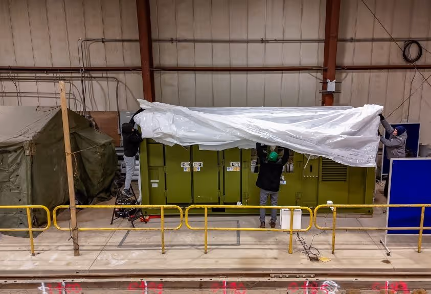 XSPEE3D being set up for cold testing in CRREL location 1024x576
