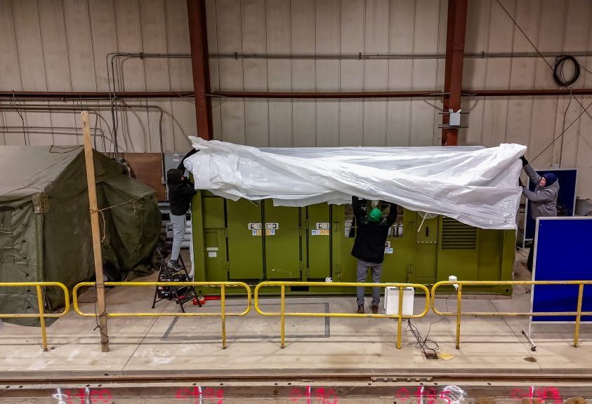 XSPEE3D being set up for cold testing in CRREL location 1024x576