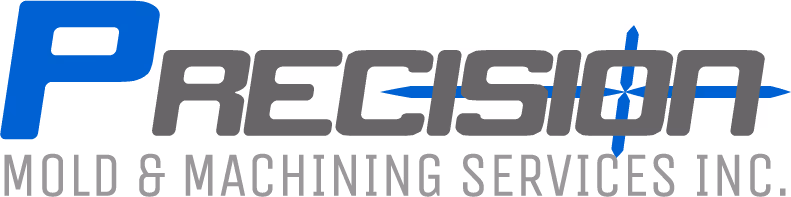 A young woman working in a machine shop. She is looking directly towards the camera, and is surrounded by men.