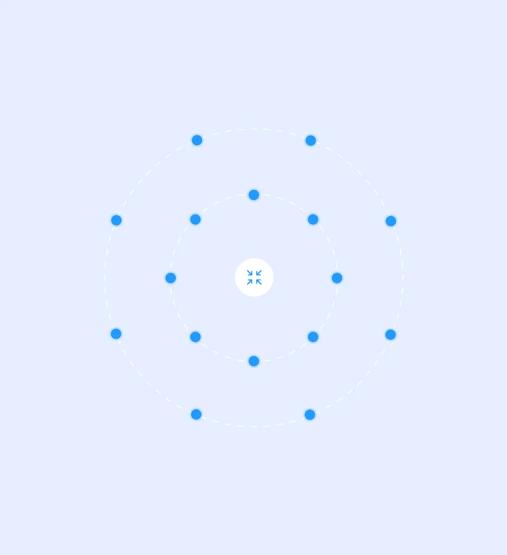 Illustration of a global vendor network.