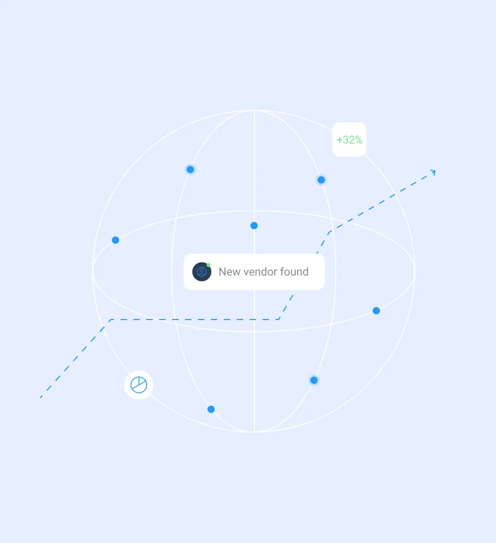 Illustration with global network of vendor experience and program oversight.
