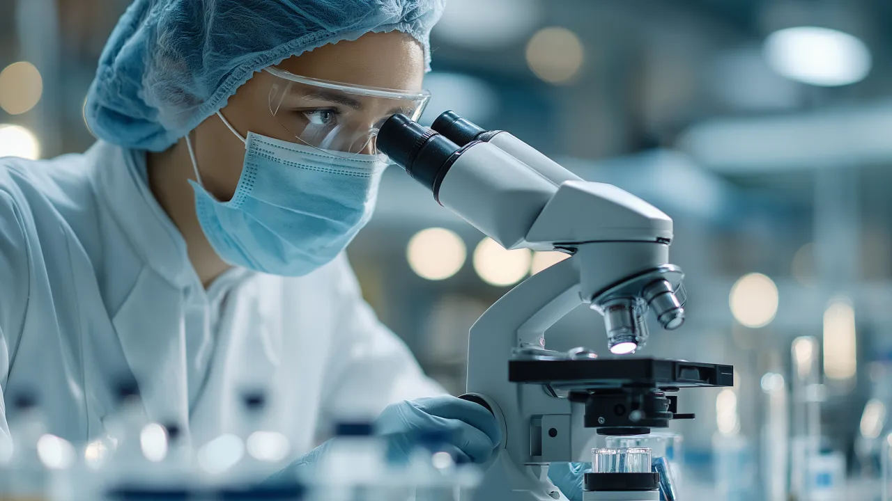 Researcher conducting API development studies to support IND submission.