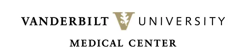 Vanderbilt University Medical Center logo with Vanderbilt's gold V emblem.