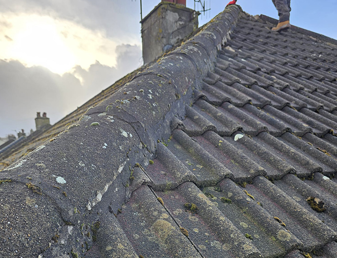 Roof in need of repair
