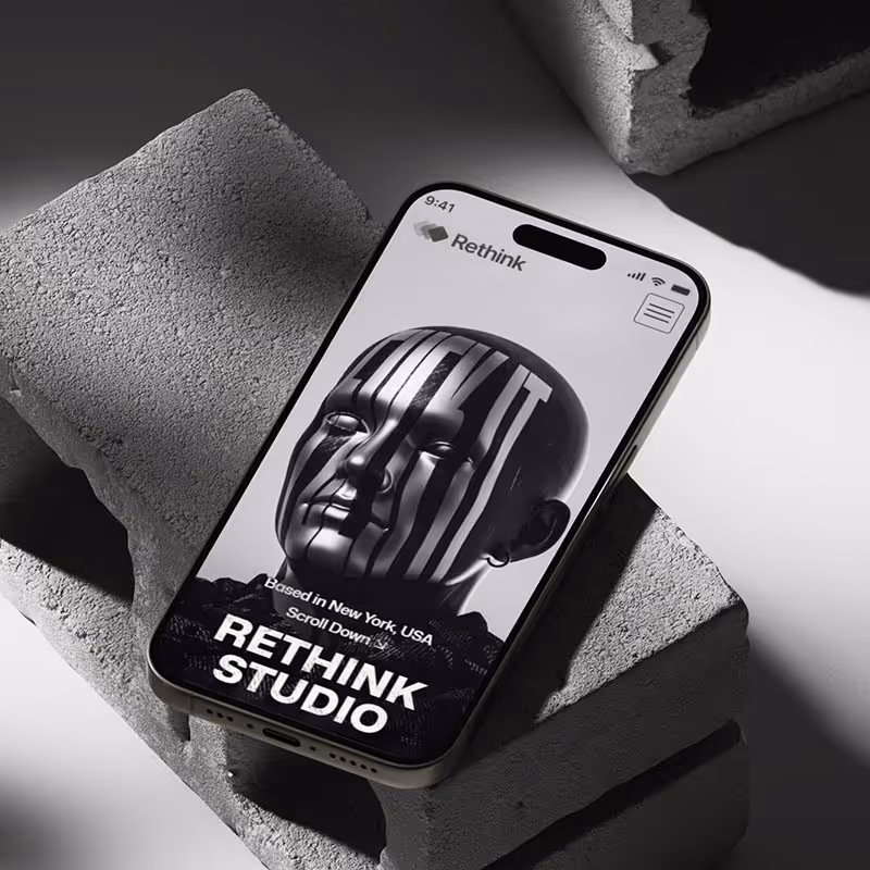 Rethink Studio - Premium Portfolio & Agency Webflow Template