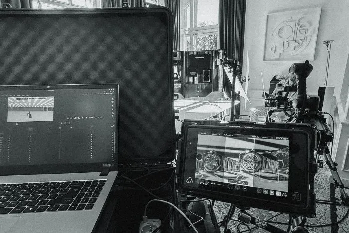 Filming in La Chaux-de-Fonds