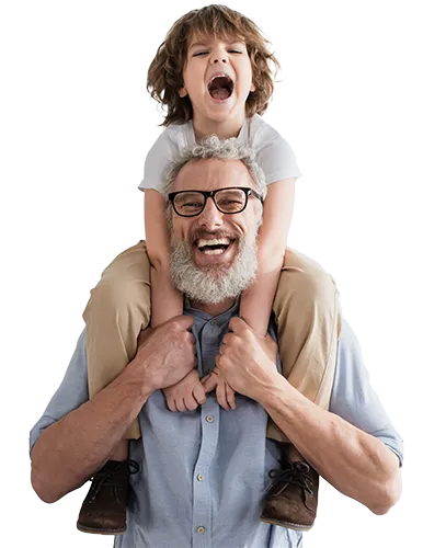 grandpa and kid