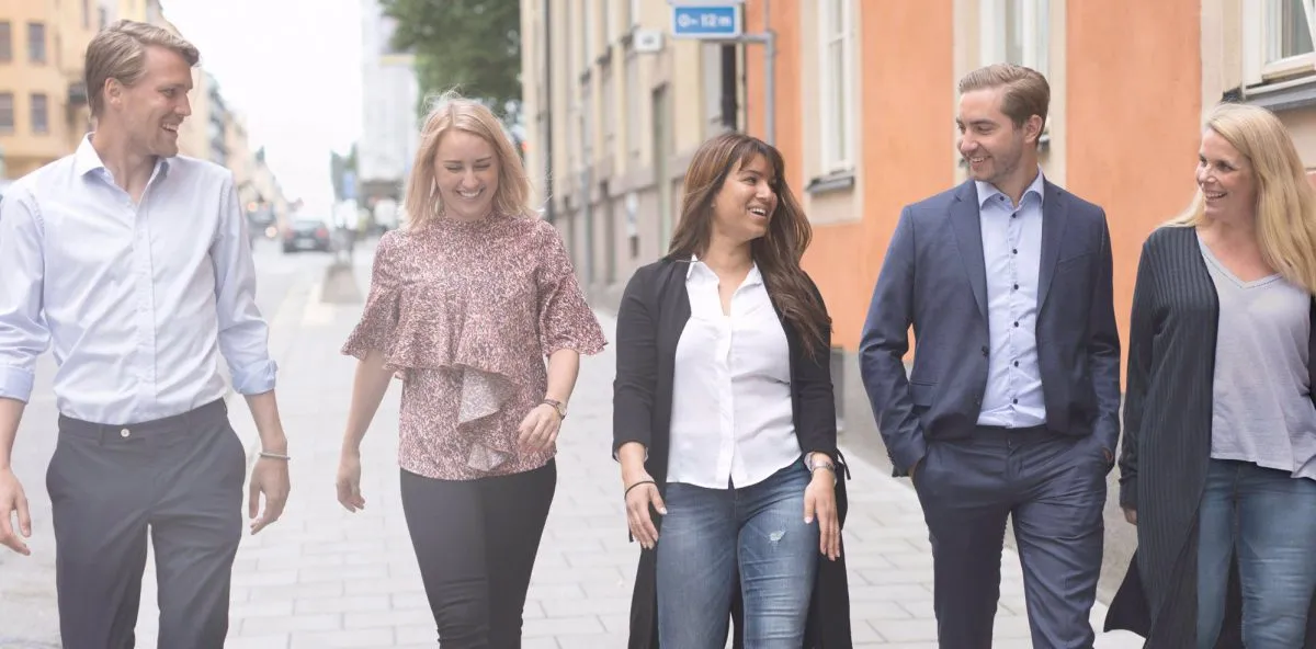 teenagers walking down the street
