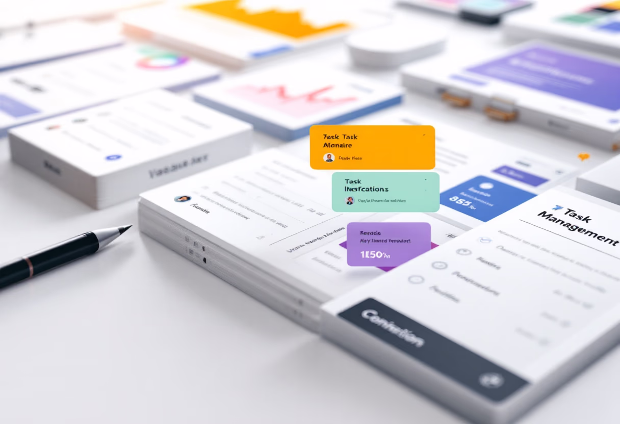 interface of task management module for productivity tools business