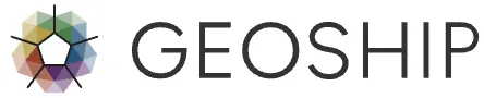 Geoship logo with colorful geometric pentagon icon and company name