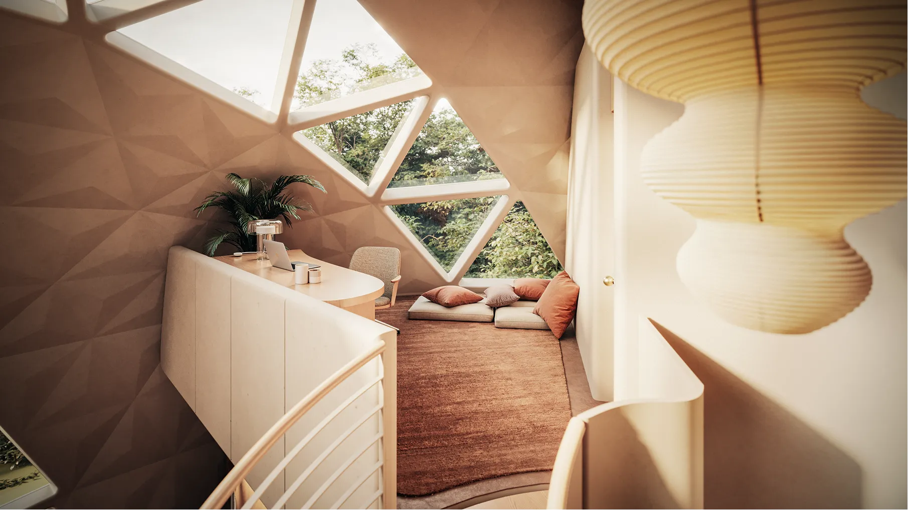 A living room with a couch and a chair.