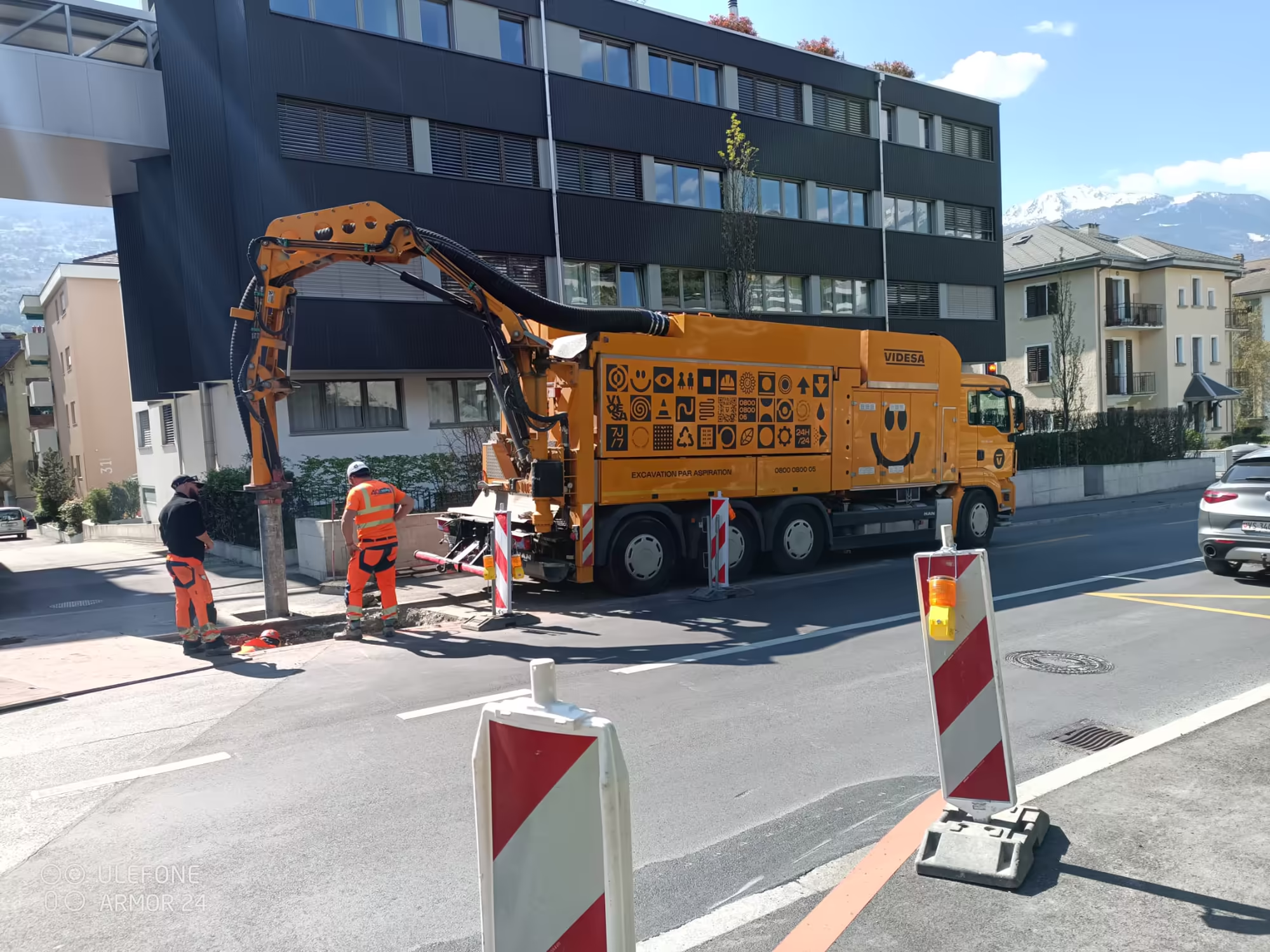 Camion excavateur