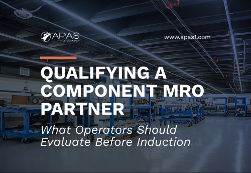 component MRO partner qualification
