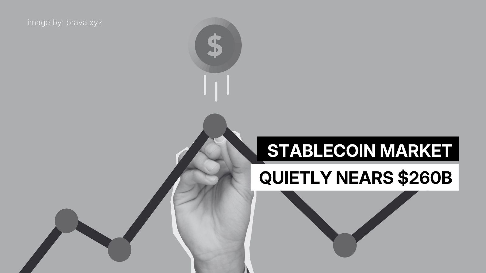 Stablecoin market quietly nears $260B | brava.xyz