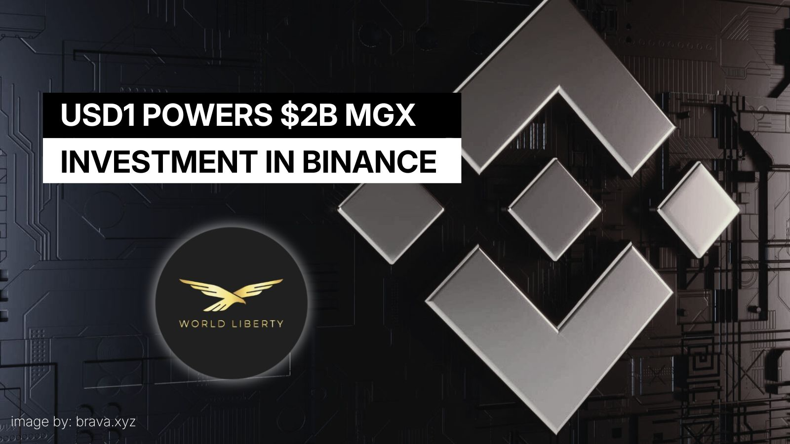 USD1 powers $2B MGX investment in Binance | brava.xyz
