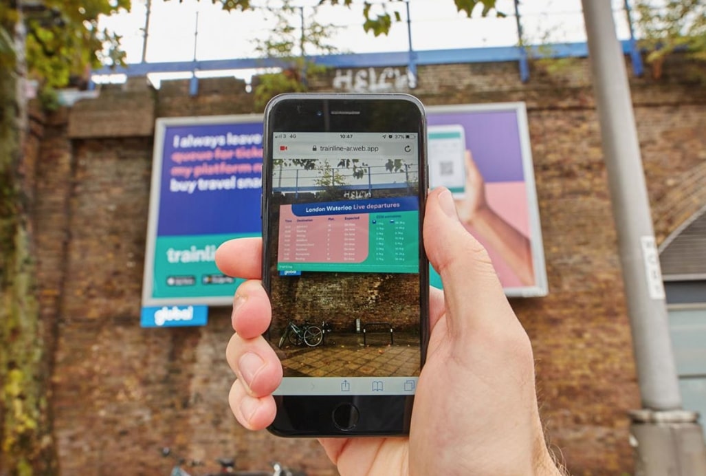 AR Web Based Train Line Campaign