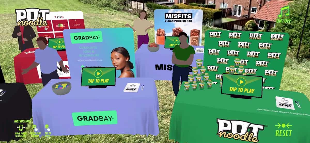 Web-based Augmented Reality for Pot Noodle