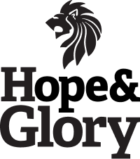 HG Glory company logo featuring a stylized lion head above the letters HG and the word Glory.