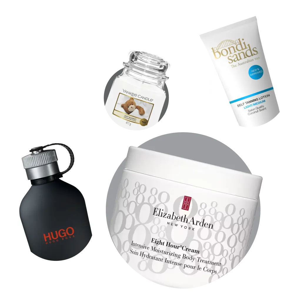 Premium Brands footer image with mix of prodcts
