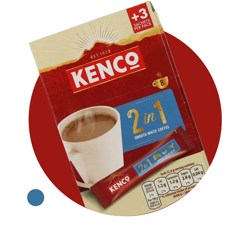 Kenco coffee 2 in 1 sachet