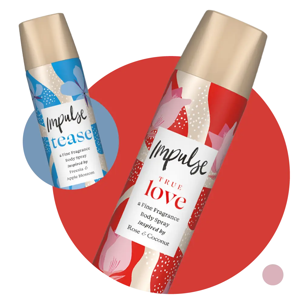Impulse body sprays