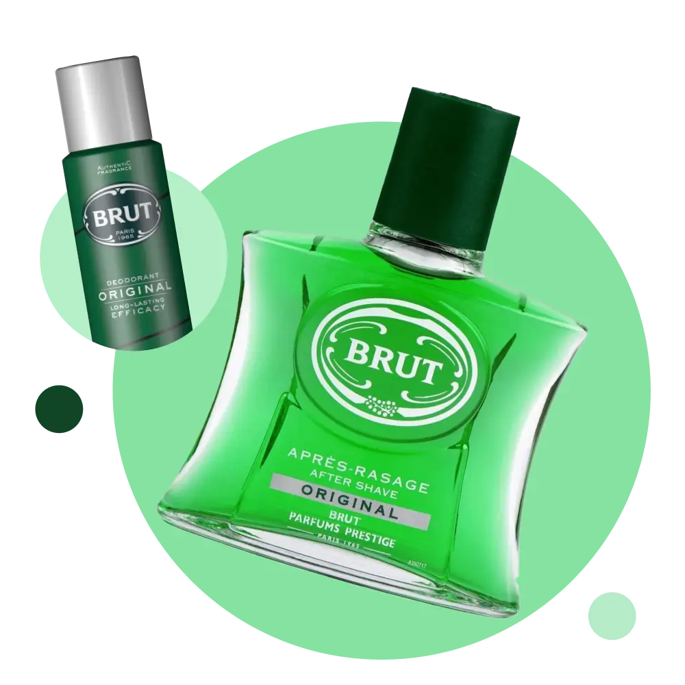 Brut aftershave