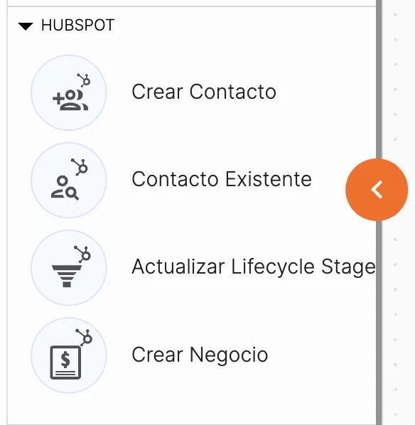 componente de integración con hubspot de atom