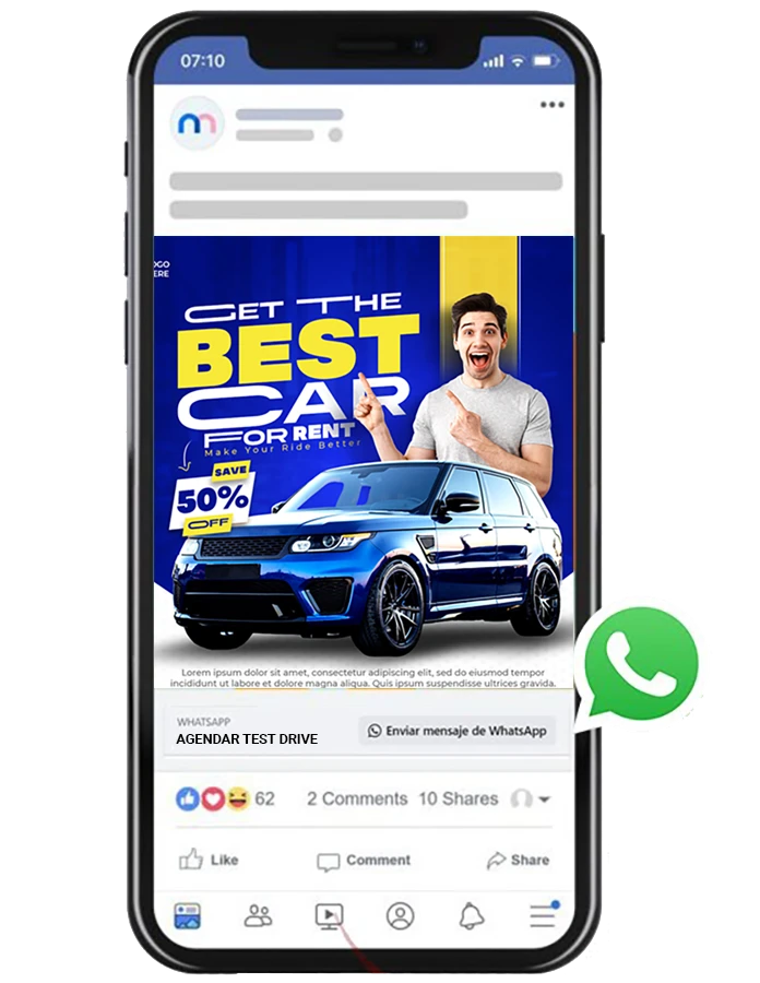 botón de whatsapp en pauta