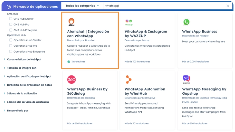 Integrar HubSpot con WhatsApp