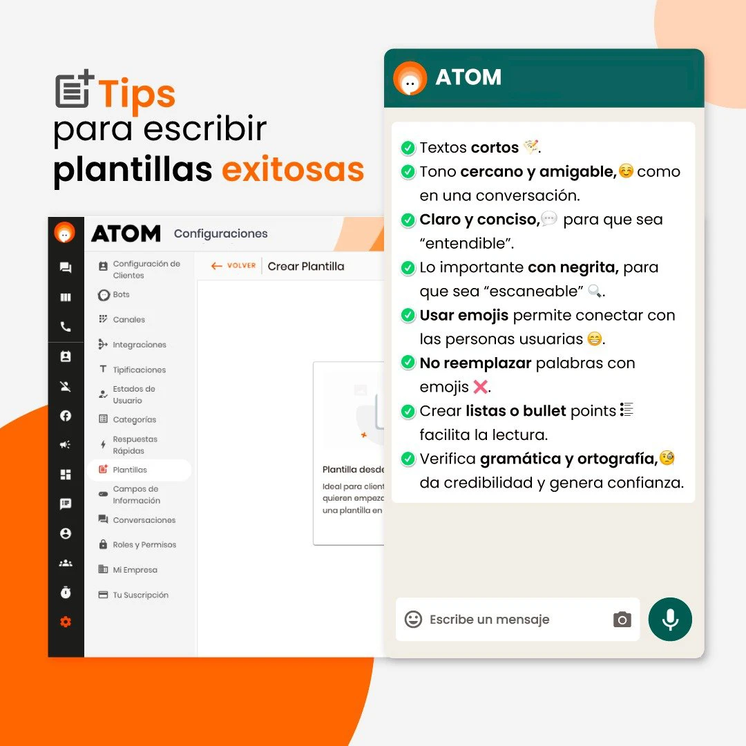 tips para escribir plantillas de whatsapp
