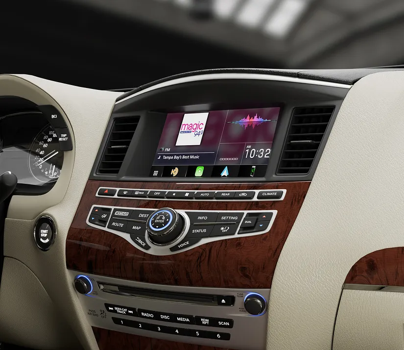 JVCKenwood touch screen installed inside old car