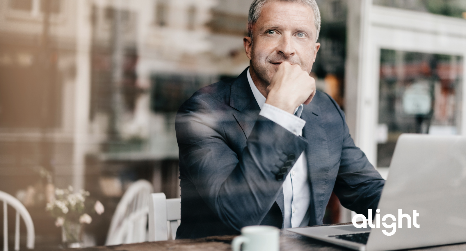 A man in an office