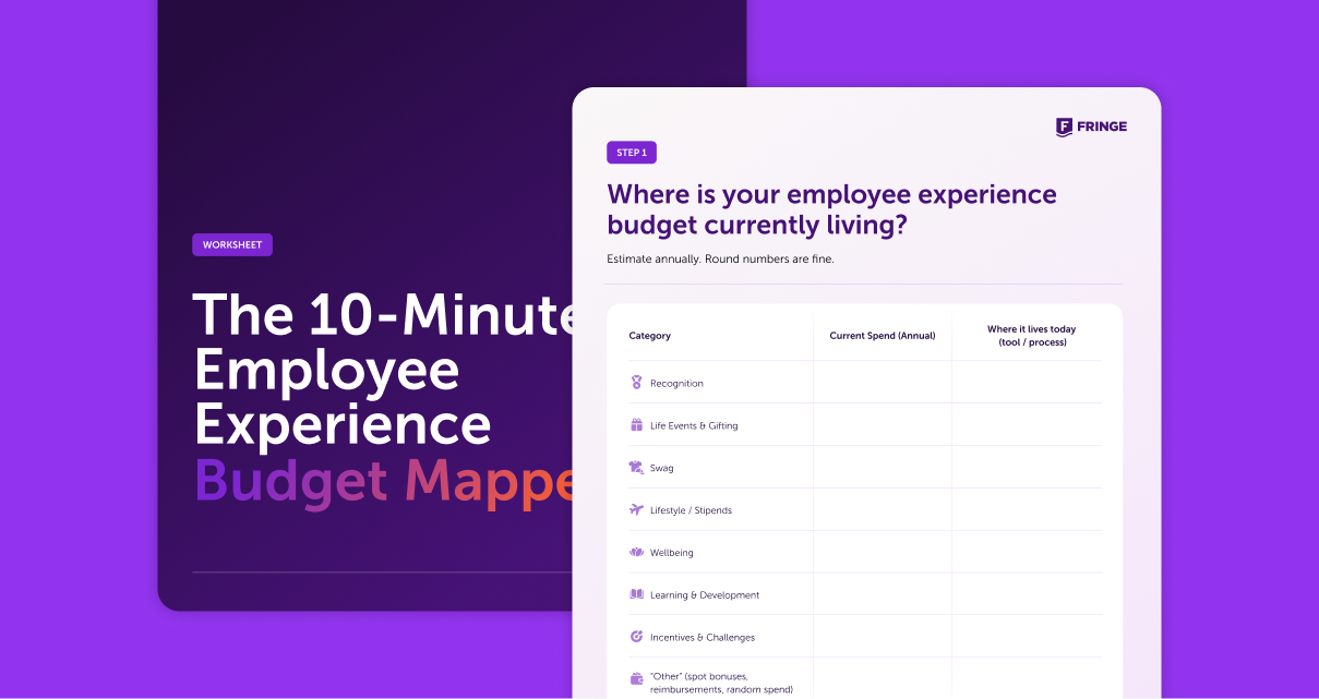 The 10-Minute Employee Experience Budget Mapper