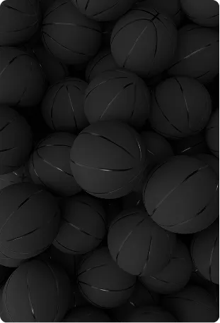 Many basketballs grouped together