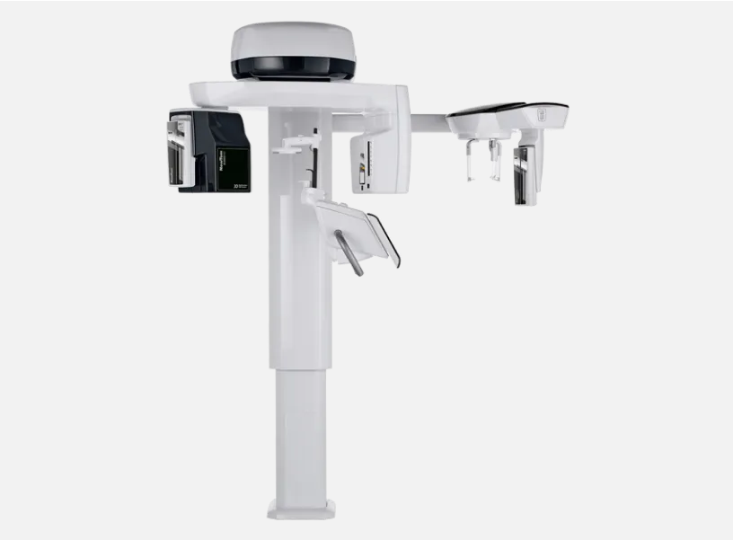 A close up of a camera mounted on a pole.