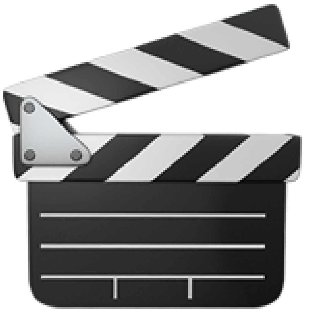 3D clapperboard icon graphic used by Chesser Media for video production branding.