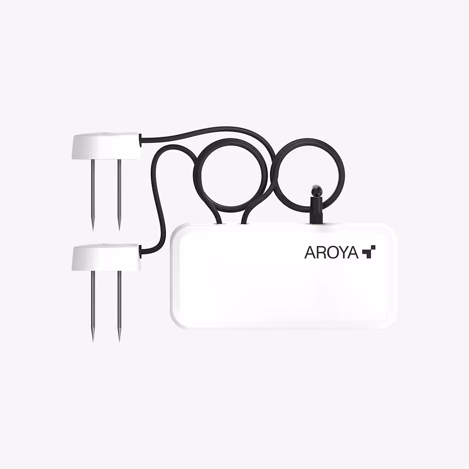 AROYA wireless sensor device with two substrate sensors and integrated mesh network capability for indoor grow operations