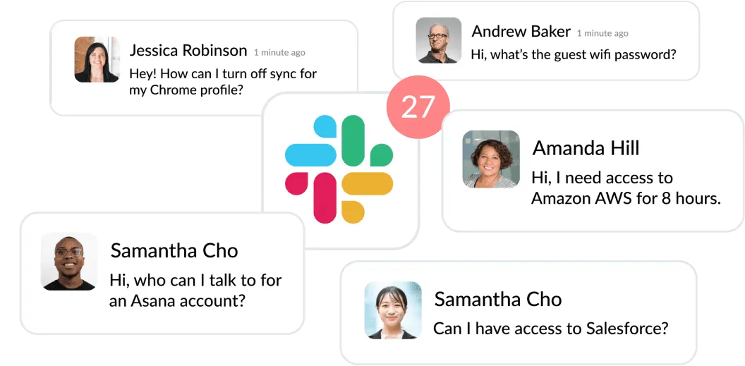 Example of Risotto Support Questions in Slack