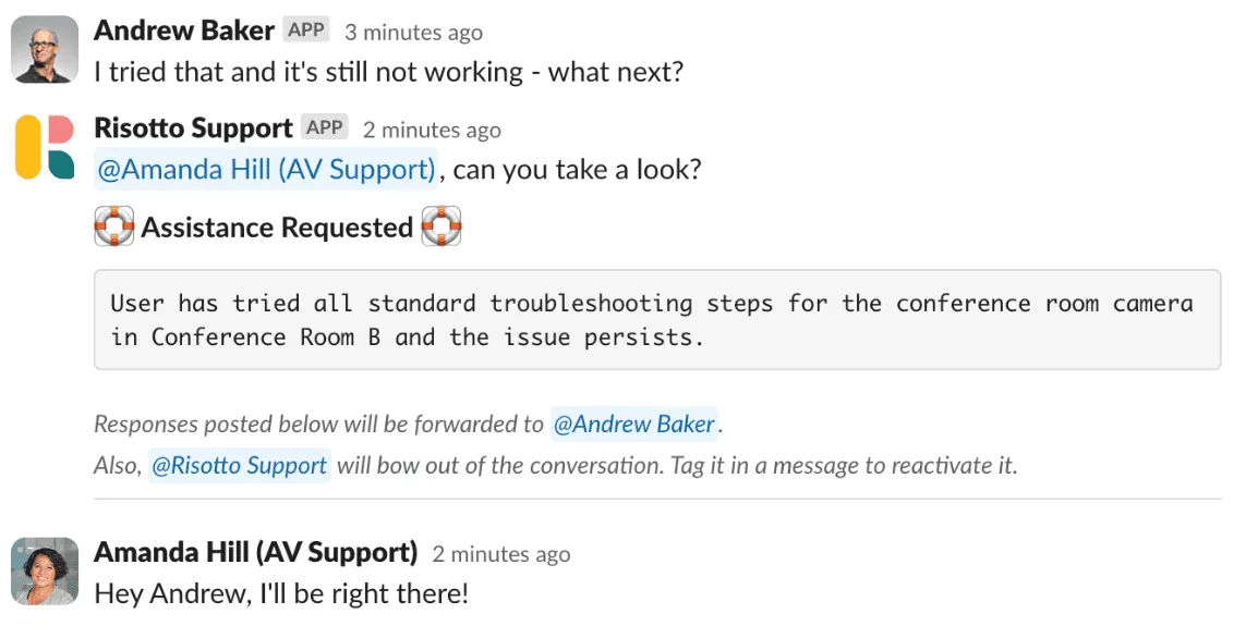 Risotto Support + Andrew Baker: Assistance Requested