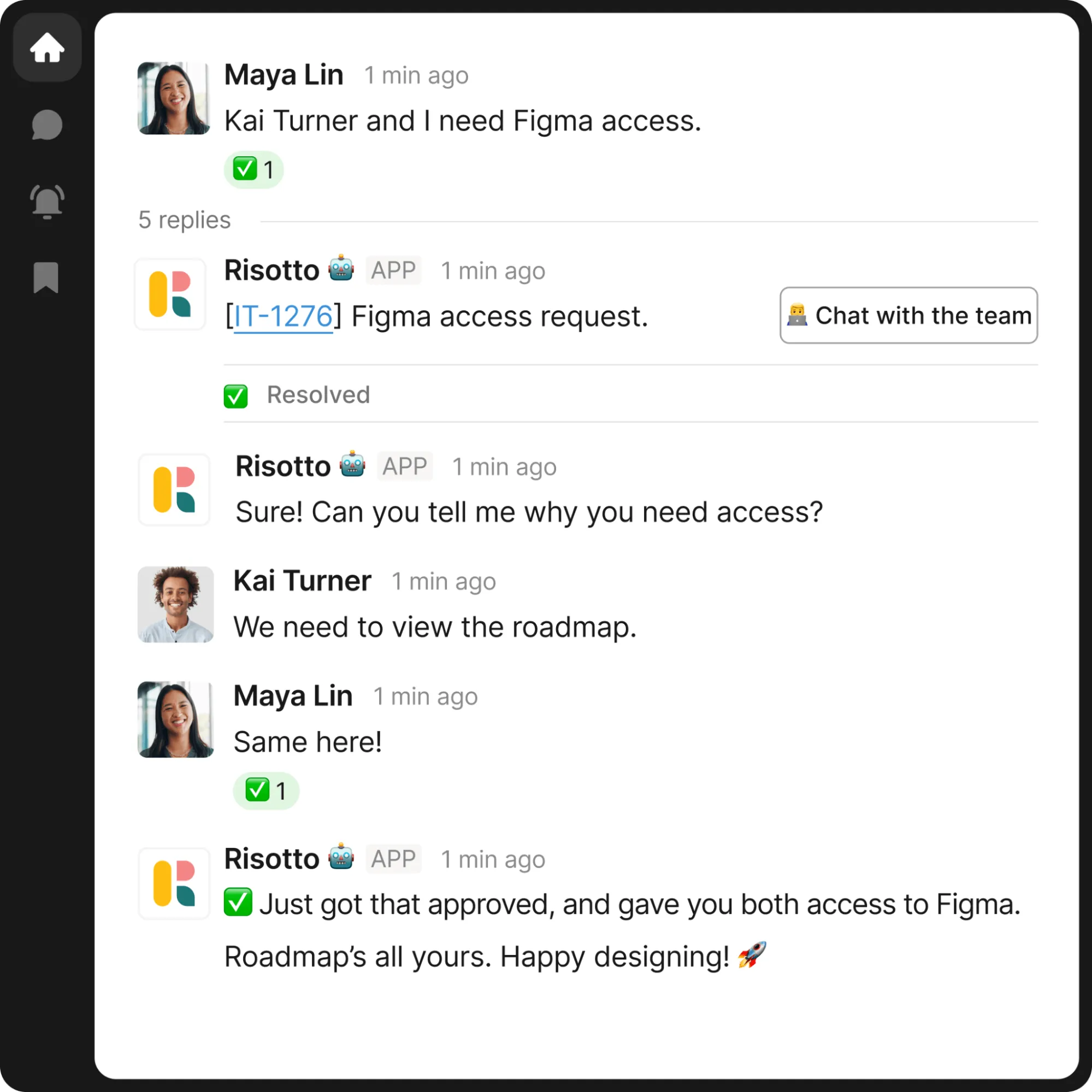 Kai Turner requesting figma access with Risotto support
