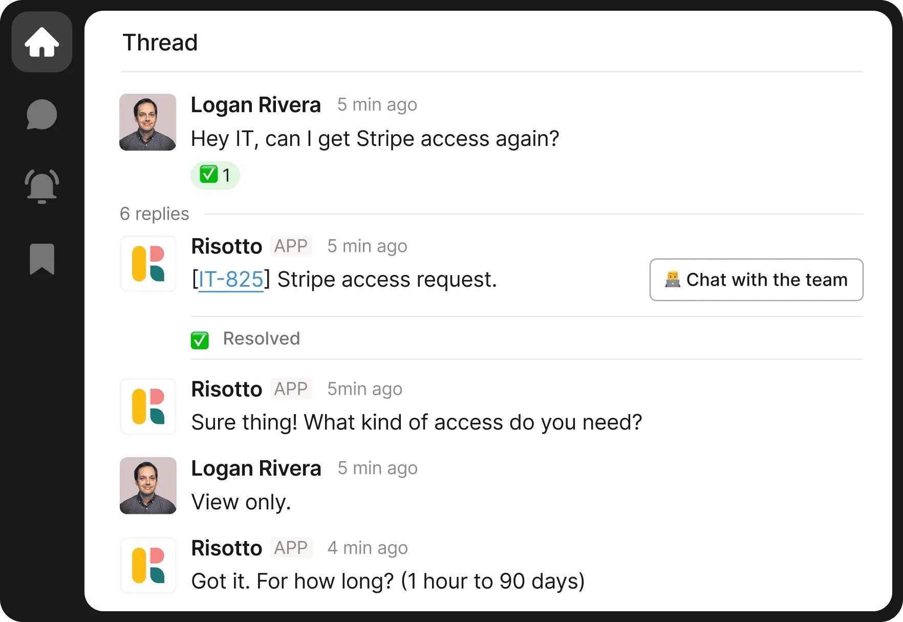 Risotto App: Stripe Access