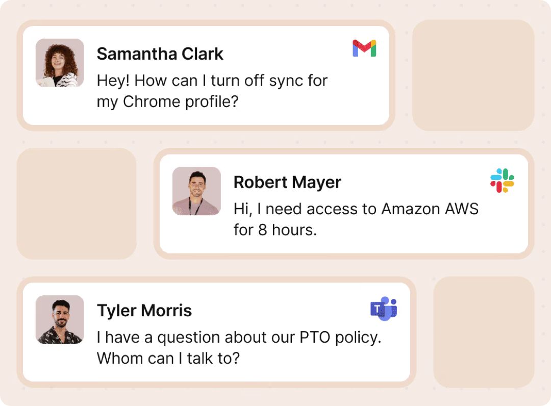 Risotto handles various requests with ease: Google, Slack, Teams