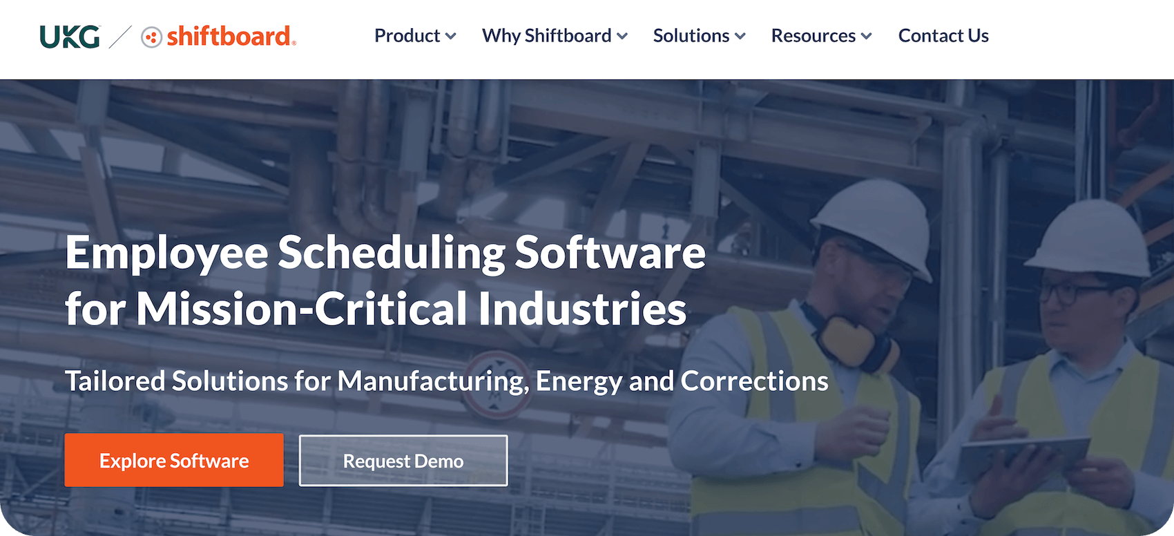 Shiftboard homepage: Employee Scheduling Software for Mission-Critical Industries