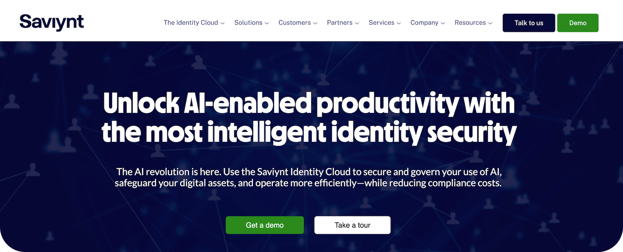 Saviynt homepage: Unlock AI-enabled productivity