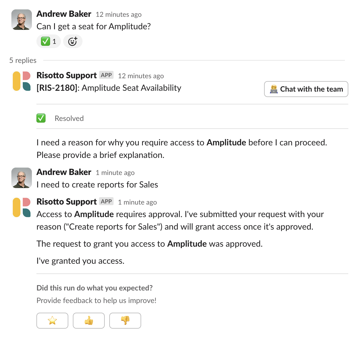 Risotto Support: Amplitude Seat